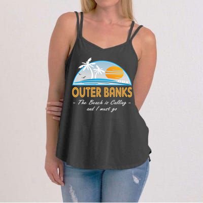 OBX With Funny Slogan for The Outer Banks Women's Strappy Tank
