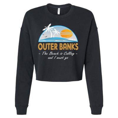 OBX With Funny Slogan for The Outer Banks Cropped Pullover Crew