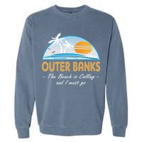 OBX With Funny Slogan for The Outer Banks Garment-Dyed Sweatshirt