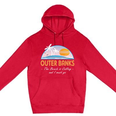 OBX With Funny Slogan for The Outer Banks Premium Pullover Hoodie