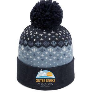 OBX With Funny Slogan for The Outer Banks The Baniff Cuffed Pom Beanie