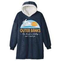 OBX With Funny Slogan for The Outer Banks Hooded Wearable Blanket