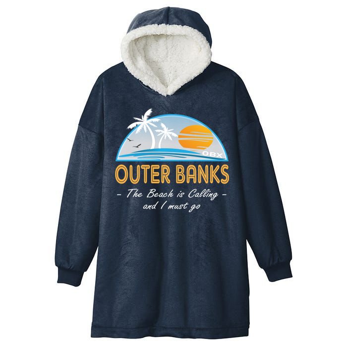 OBX With Funny Slogan for The Outer Banks Hooded Wearable Blanket