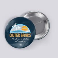 OBX With Funny Slogan for The Outer Banks Button