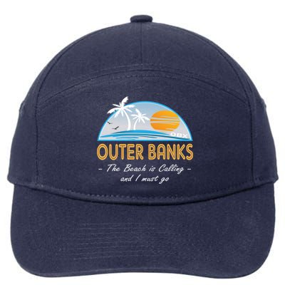 OBX With Funny Slogan for The Outer Banks 7-Panel Snapback Hat