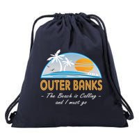 OBX With Funny Slogan for The Outer Banks Drawstring Bag
