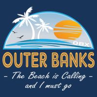 OBX With Funny Slogan for The Outer Banks Drawstring Bag