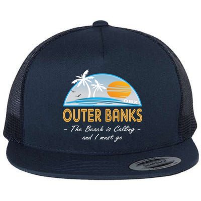 OBX With Funny Slogan for The Outer Banks Flatbill Hat