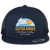OBX With Funny Slogan for The Outer Banks Flatbill Hat