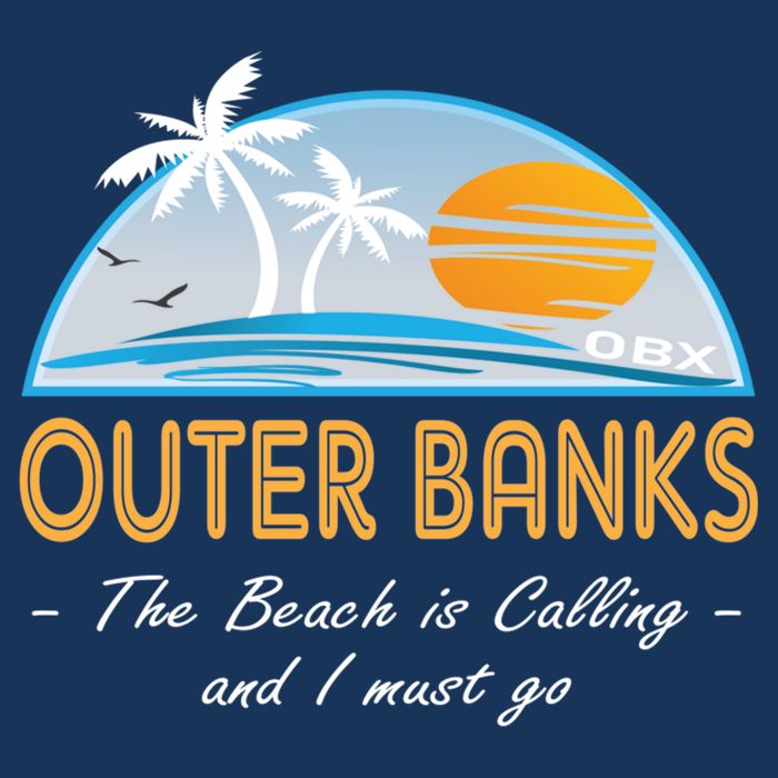 OBX With Funny Slogan for The Outer Banks Flatbill Hat