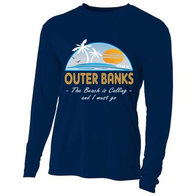 OBX With Funny Slogan for The Outer Banks Cooling Performance Long Sleeve Crew