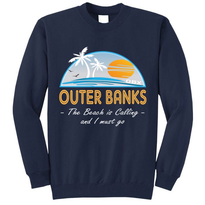 OBX With Funny Slogan for The Outer Banks Tall Sweatshirt