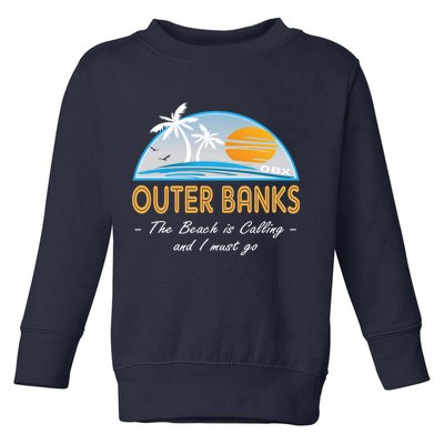 OBX With Funny Slogan for The Outer Banks Toddler Sweatshirt