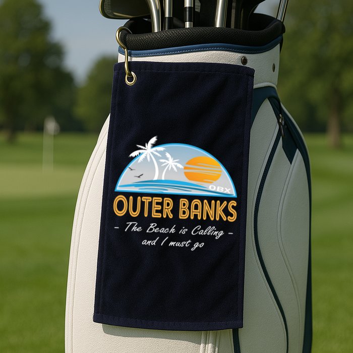 OBX With Funny Slogan for The Outer Banks Golf Towel