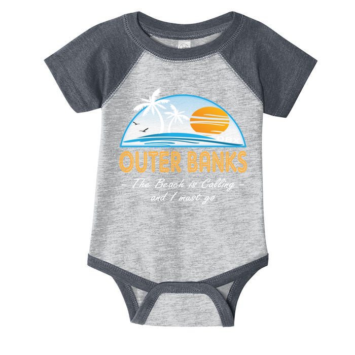 OBX With Funny Slogan for The Outer Banks Infant Baby Jersey Bodysuit