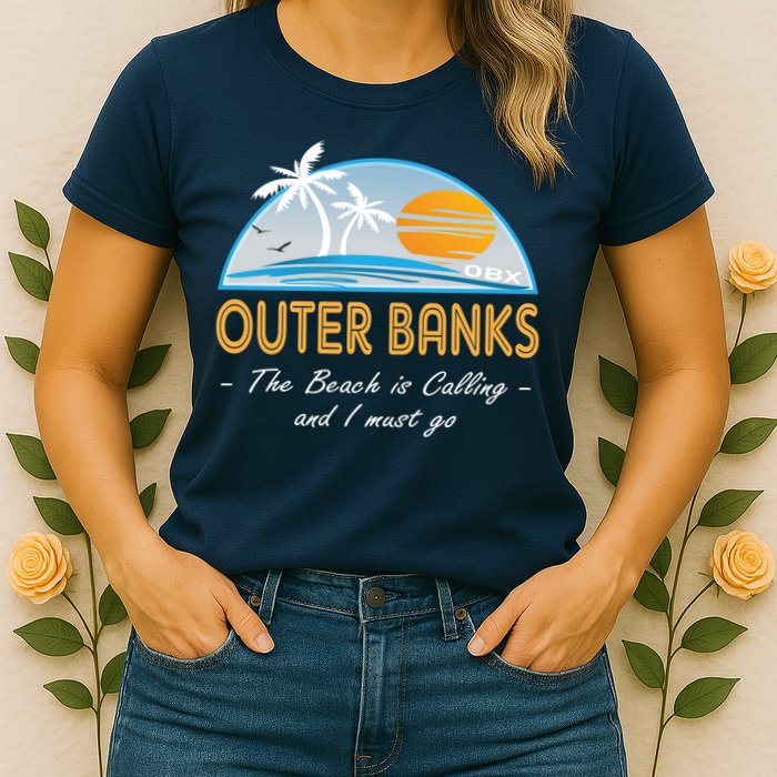 OBX With Funny Slogan for The Outer Banks Womens T-Shirt