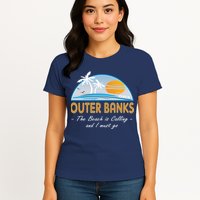 OBX With Funny Slogan for The Outer Banks Womens T-Shirt
