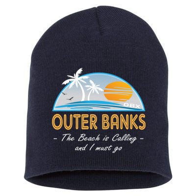 OBX With Funny Slogan for The Outer Banks Short Acrylic Beanie