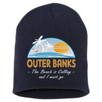 OBX With Funny Slogan for The Outer Banks Short Acrylic Beanie