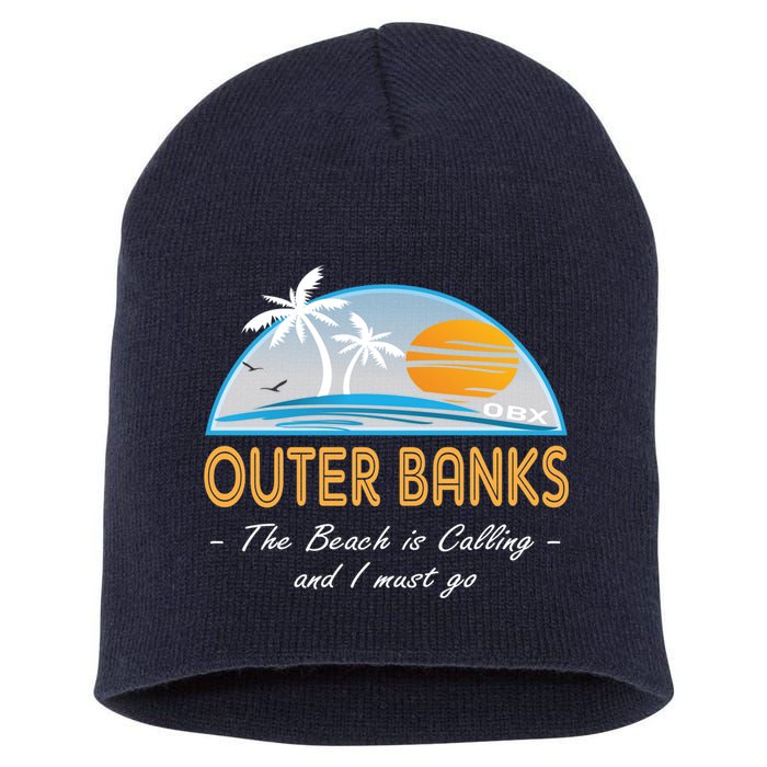 OBX With Funny Slogan for The Outer Banks Short Acrylic Beanie