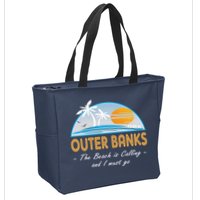 OBX With Funny Slogan for The Outer Banks Zip Tote Bag