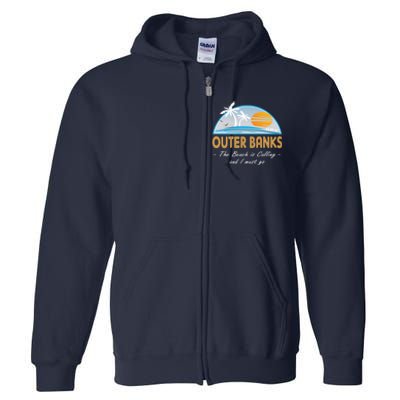 OBX With Funny Slogan for The Outer Banks Full Zip Hoodie