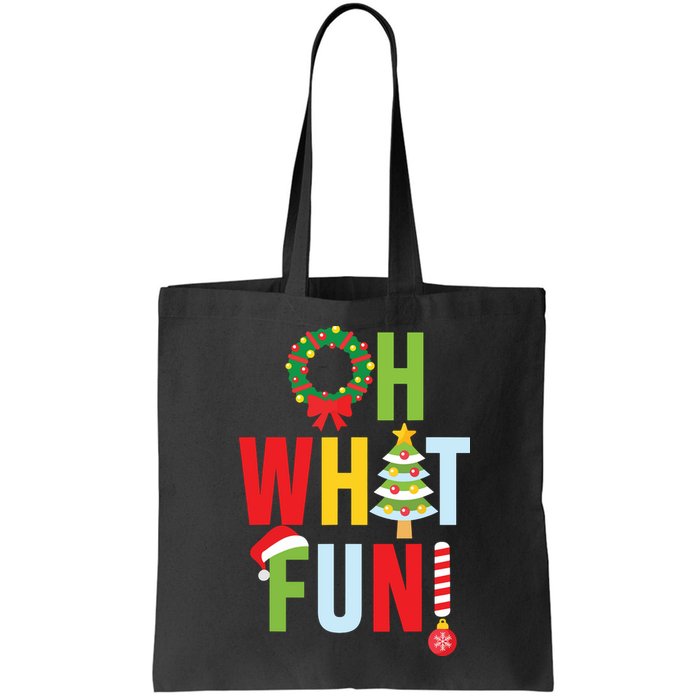 Oh What Fun Christmas With Wreath And Tree Bag