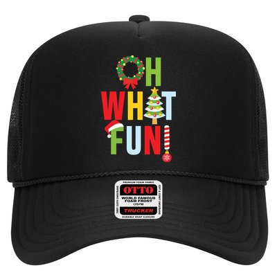 Oh What Fun Christmas With Wreath And Tree Hat