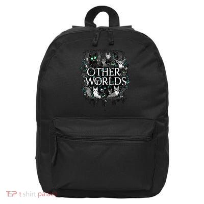 Other Worlds Feline Creatures With Glowing Eyes 16 in Basic Backpack