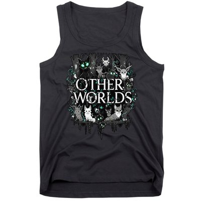 Other Worlds Feline Creatures With Glowing Eyes Tank Top