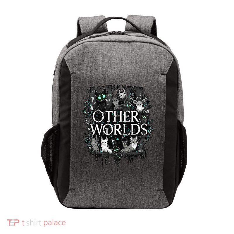 Other Worlds Feline Creatures With Glowing Eyes Vector Backpack