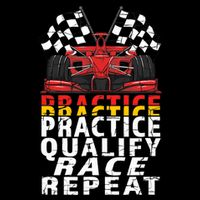 Open Wheel Formula Racing Car Practice Qualify Race Vintage Mug