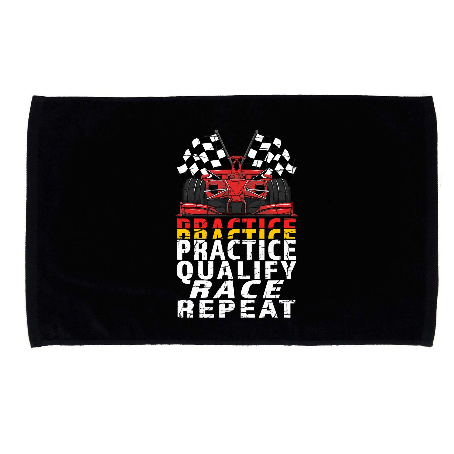 Open Wheel Formula Racing Car Practice Qualify Race Vintage Microfiber Hand Towel