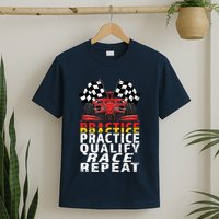 Open Wheel Formula Racing Car Practice Qualify Race Vintage T-Shirt