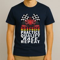 Open Wheel Formula Racing Car Practice Qualify Race Vintage T-Shirt
