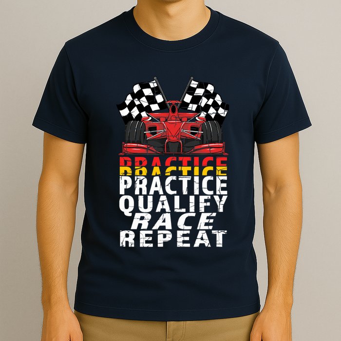 Open Wheel Formula Racing Car Practice Qualify Race Vintage T-Shirt