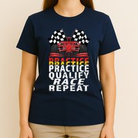 Open Wheel Formula Racing Car Practice Qualify Race Vintage T-Shirt
