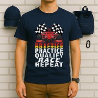 Open Wheel Formula Racing Car Practice Qualify Race Vintage T-Shirt