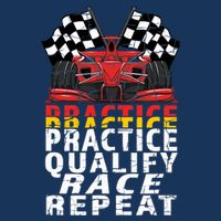 Open Wheel Formula Racing Car Practice Qualify Race Vintage T-Shirt