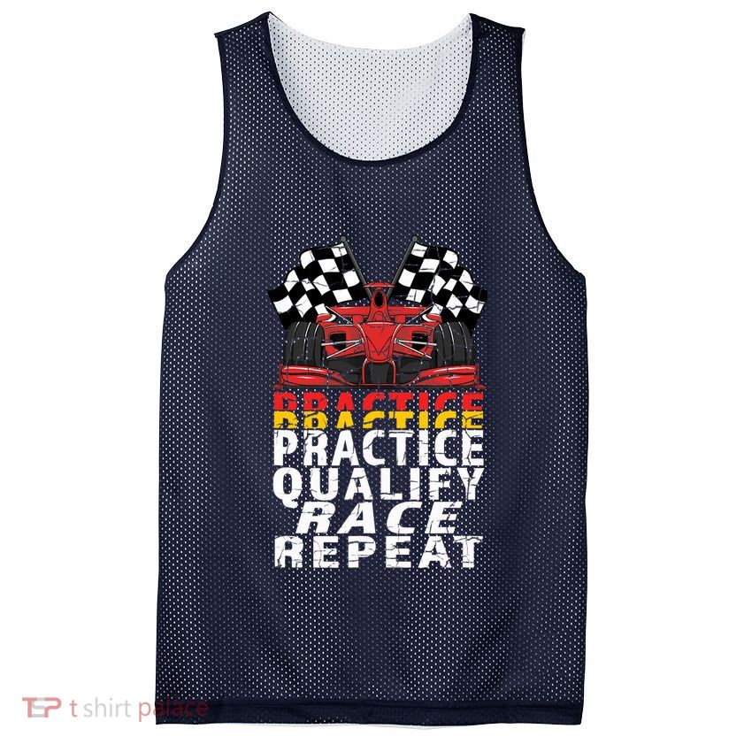 Open Wheel Formula Racing Car Practice Qualify Race Vintage Mesh Reversible Basketball Jersey Tank