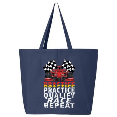 Open Wheel Formula Racing Car Practice Qualify Race Vintage 25L Jumbo Tote