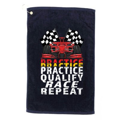 Open Wheel Formula Racing Car Practice Qualify Race Vintage Golf Towel