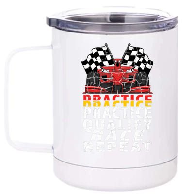 Open Wheel Formula Racing Car Practice Qualify Race Vintage 12 oz Stainless Steel Tumbler Cup