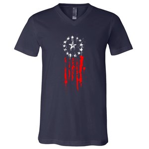 Old World Flag V-Neck T-Shirt