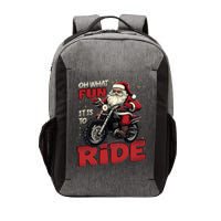 Oh What Fun It Is To Ride Funny Biker Santa On A Motorcycle Vector Backpack