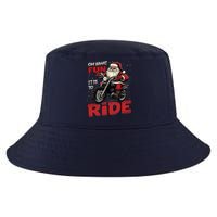 Oh What Fun It Is To Ride Funny Biker Santa On A Motorcycle Cool Comfort Performance Bucket Hat