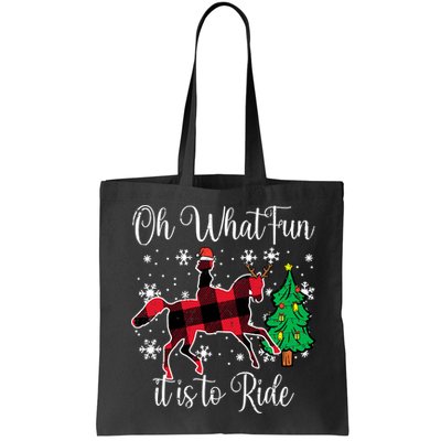 Oh What Fun it is to Ride Horse Ugly Santa Christmas Gifts Bag