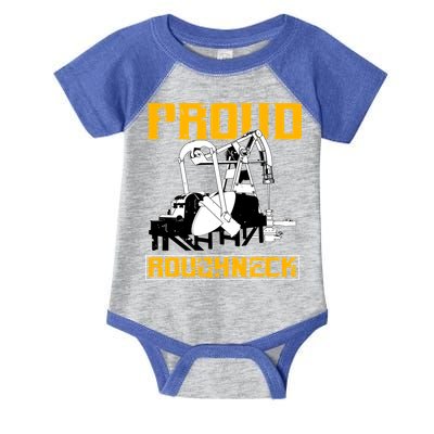 Oilfield Workers Funny Gift Oil Rig Proud Roughneck Great Gift Infant Baby Jersey Bodysuit
