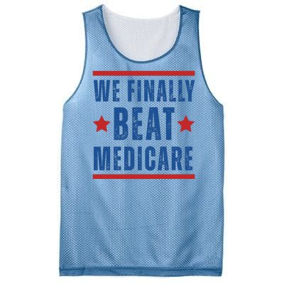 Official We Finally Beat Medicare Poltical Mesh Reversible Basketball Jersey Tank