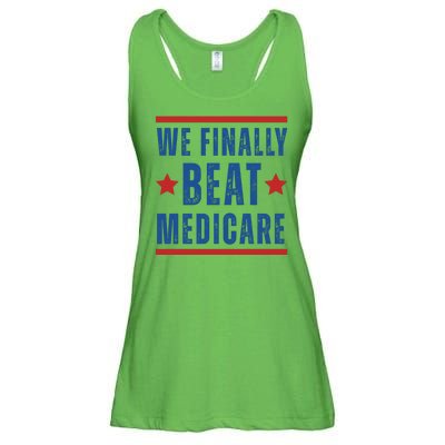 Official We Finally Beat Medicare Poltical Ladies Essential Flowy Tank